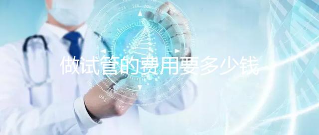 做試管的費用要多少錢