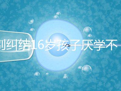 別糾結16歲孩子厭學不去上學怎么辦了，弄清原因再解決