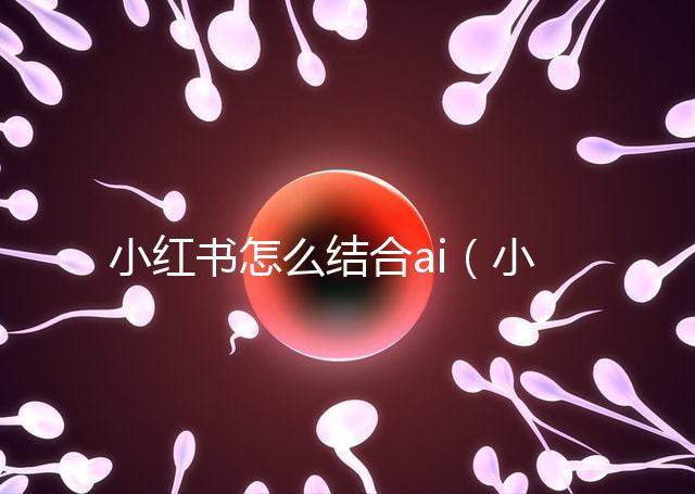 小紅書怎么結(jié)合ai(小紅書如何運(yùn)用)
