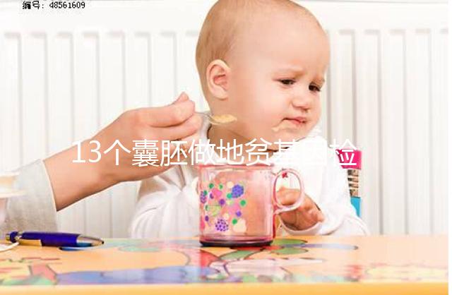 13個囊胚做地貧基因檢測幾率多少分析，附能篩幾個答案