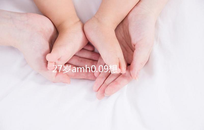27歲amh0.09想自然懷孕概率很小，有排卵不如做試管！